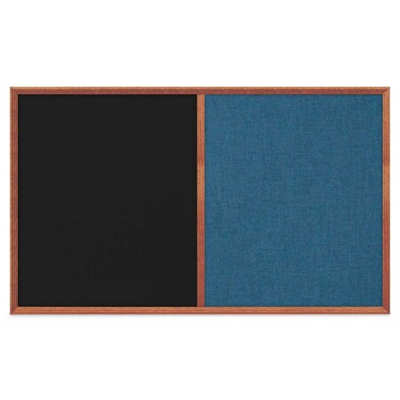 United Visual Products Slim Style Indoor Enclosed Corkboard, 18", UV501SCH-WHITE-BUFF UV501SCH-WHITE-BUFF